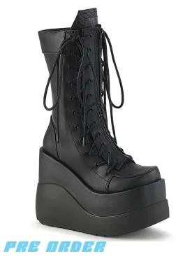 DEMONIA VOID-118 - BLACK VEGAN LEATHER ✰ PRE ORDER ✰