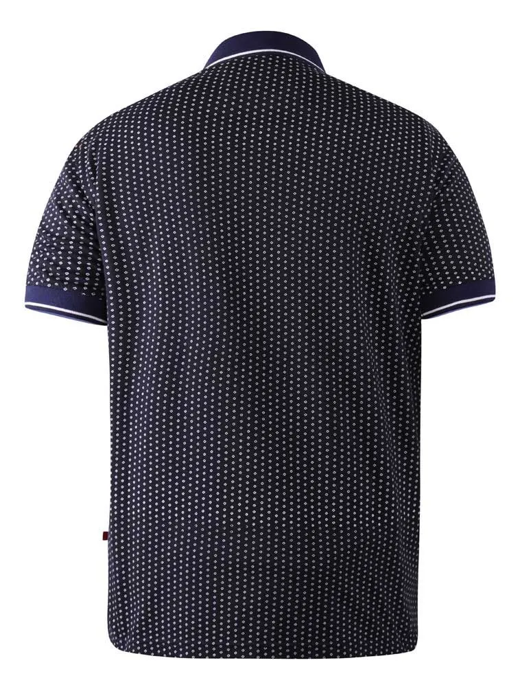 Duke X-Tall Battersea Navy Polo Shirt Navy