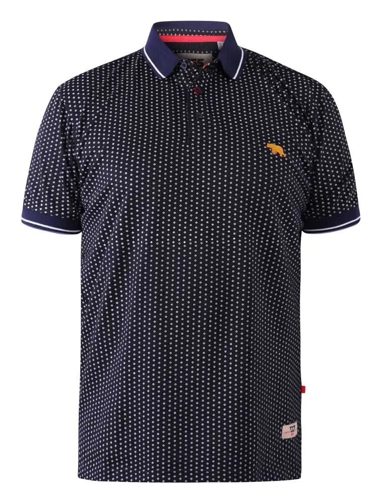 Duke X-Tall Battersea Navy Polo Shirt Navy