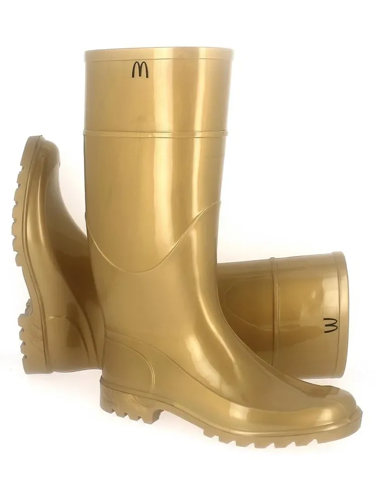 Evercreatures Gold Wellies - PVC Gold