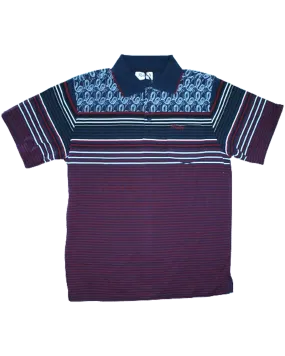 POINTING S/S Navy/Burgundy Golfer